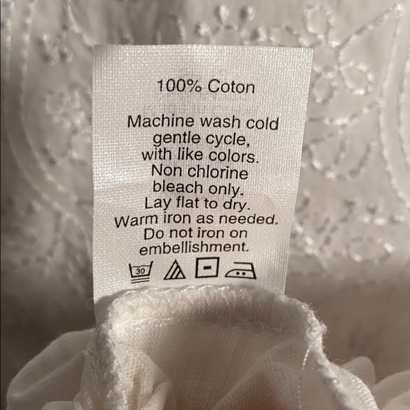 J. Crew white 3/4 sleeve top. - Picture 5 of 6